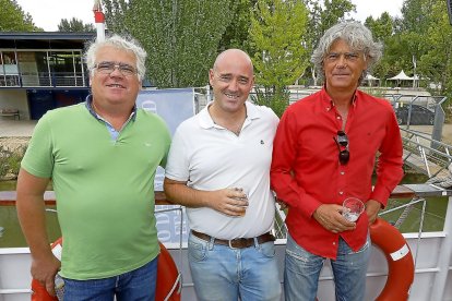 José Manuel Luquero, Pedro Sanz y Adrián Luquero (J.M. Luquero).