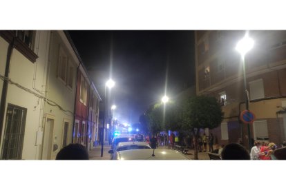 Explosión en la calle Goya de Valladolid. E.M.