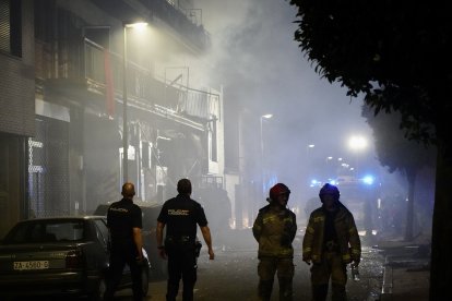 Explosión en la calle Goya de Valladolid. E.M.