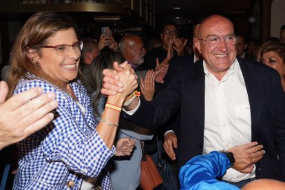 Celebración del PP en Valladolid tras las elecciones municipales. E.M.