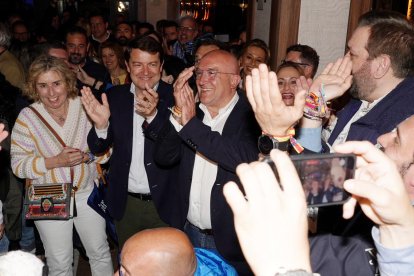 Celebración del PP en Valladolid tras las elecciones municipales. E.M.