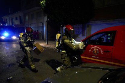 Explosión en la calle Goya de Valladolid. E.M.