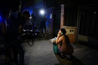 Explosión en la calle Goya de Valladolid. E.M.