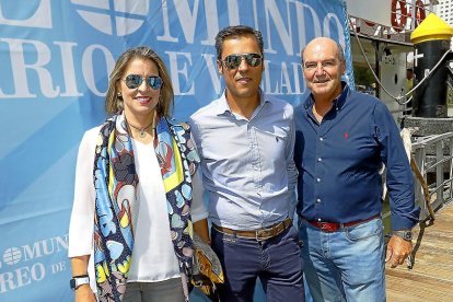 María José Fernández, Luis Mellado y Luis Predo (Seguros Santamaría).