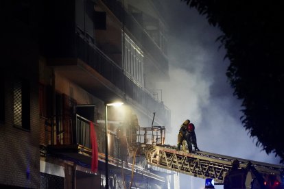 Explosión en la calle Goya de Valladolid. E.M.
