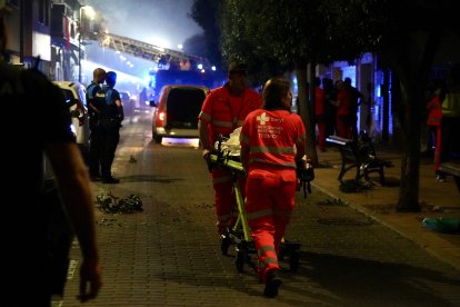 Explosión en la calle Goya de Valladolid. E.M.