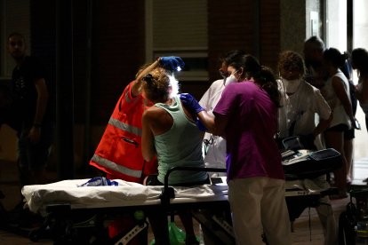 Explosión en la calle Goya de Valladolid. E.M.