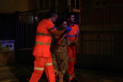 Explosión en la calle Goya de Valladolid. E.M.