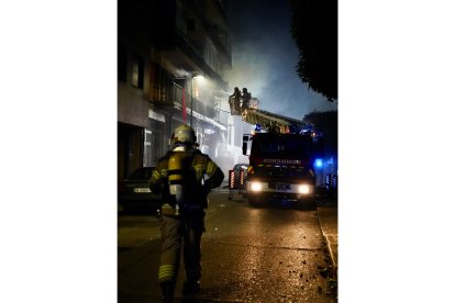 Explosión en la calle Goya de Valladolid. E.M.