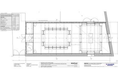 Plano de distribución de la ampliación. | ESTUDIO DE ARQUITECTURA MONTAJE