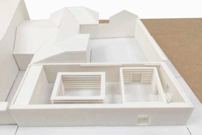 Maqueta del nuevo edificio. | ESTUDIO DE ARQUITECTURA MONTAJE