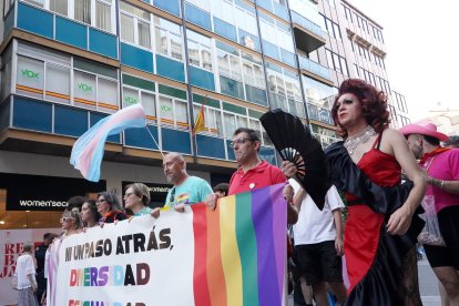 Manifestación en defensa de los derechos LGTBI+, convocada por Fundación Triángulo.-ICAL