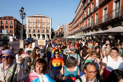 Manifestación en defensa de los derechos LGTBI+, convocada por Fundación Triángulo.-ICAL