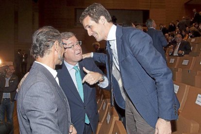 Luis Fuentes, C’s Castilla y León, Antonio Siván, alcalde de León y el ‘popular’ Pablo Casado.