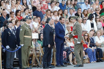 JUAN MIGUEL LOSTAU. 25/07//2022. VALLADOLID. COMUNIDAD DE CASTILLA Y LEÓN. PLAZA MAYOR. PARADA MILITAR CON MOTIVO DE LA CELEBRACIÓN DE LA FESTIVIDAD DEL APÓSTOL SANTIAGO.