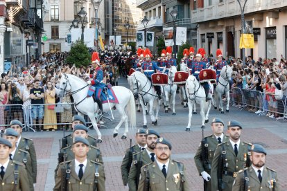 JUAN MIGUEL LOSTAU. 25/07//2022. VALLADOLID. COMUNIDAD DE CASTILLA Y LEÓN. PLAZA MAYOR. PARADA MILITAR CON MOTIVO DE LA CELEBRACIÓN DE LA FESTIVIDAD DEL APÓSTOL SANTIAGO.