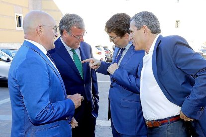 Jesús Julio Carnero, Antonio Silván, Alfonso Fernández Mañueco y Juan José Sanz Vitorio.