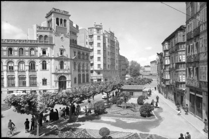 Plaza de la Rinconada en los años 60. -ARCHIVO MUNICIPAL VALLADOLID