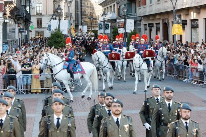JUAN MIGUEL LOSTAU. 25/07//2022. VALLADOLID. COMUNIDAD DE CASTILLA Y LEÓN. PLAZA MAYOR. PARADA MILITAR CON MOTIVO DE LA CELEBRACIÓN DE LA FESTIVIDAD DEL APÓSTOL SANTIAGO.
