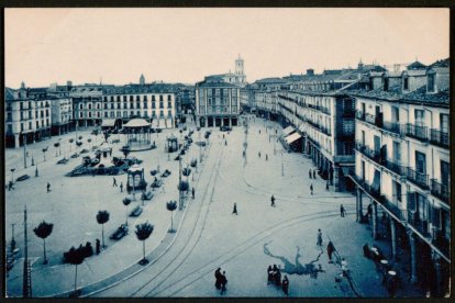 Vista áerea de la calle Ferrari en los años 20 del siglo XX. -ARCHIVO MUNICIPAL VALLADOLID