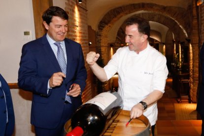 Berasategui estrena  su gastrobodega en Valladolid. J. M. LOSTAU