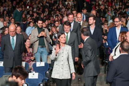 La reina Letizia preside la segunda jornada del Tour del Talento en Valladolid. J.M. LOSTAU