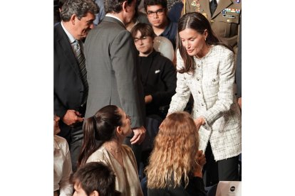 La reina Letizia preside la segunda jornada del Tour del Talento en Valladolid. ICAL