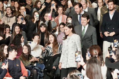 La reina Letizia preside la segunda jornada del Tour del Talento en Valladolid. ICAL