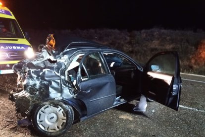 Estado en el que quedaron los vehículos accidentados.- E. M.