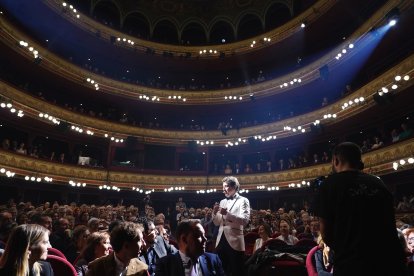 El actor gallego Javier Veiga ejerció como uno de los presentadores de la gala.- ICAL