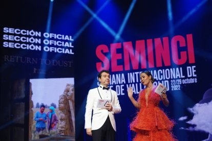 Eva Marciel y Javier Veiga en la Gala de inauguración.- ICAL