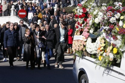 20230211. Iscar. Foto: Joaquín Rivas / Photogenic. Misa funeral por la ciclista Estela Domínguez, hija del también corredor Juan Carlos Domínguez.