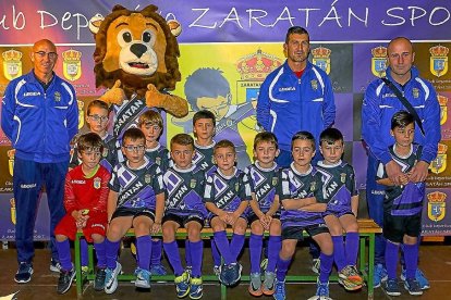 Equipo prebenjamín B del Zaratán Sport.