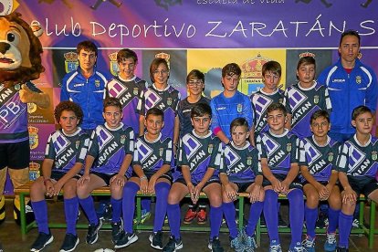 Integrantes del equipo de categoría infantil C del Zaratán Sport.