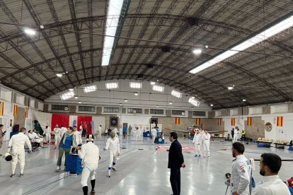 Un instante de la competición del campeonato militar. / E. M.