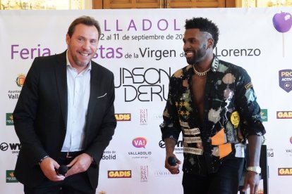 Jason Derulo ofrece una rueda de prensa con motivo de su concierto en Valladolid.- ICAL