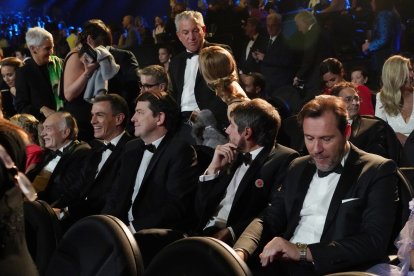 Pedro Sánchez, Alfonso Fernández Mañueco y Óscar Puente en la alfombra roja de la 38 edición de los Premios Goya