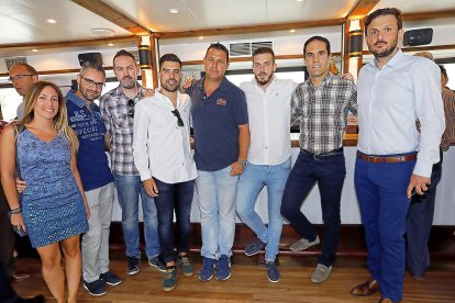 Mónica Estivill, Jesús Fernández (El Mundo), Alejandro Nieto, Sergio Maroto, Guillermo Velasco (El Mundo), Nacho González, Mario Arranz y Enrique Gómez (Atlético Balonmano Valladolid).