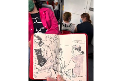 Imagen extraída del Facebook de Allén con uno de sus dibujos rápidos. | RAÚL ALLÉN