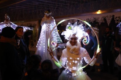Encendido de luces de El Corte Inglés. -PHOTOGENIC/ CARLOS LLORENTE