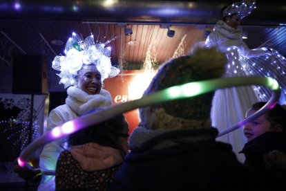 02/12/2022. VALLADOLID. Encendido de luces de El Corte Inglés. PHOTOGENIC/ CARLOS LLORENTE