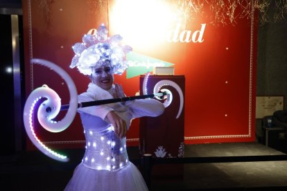 Encendido de luces de El Corte Inglés. -PHOTOGENIC/ CARLOS LLORENTE