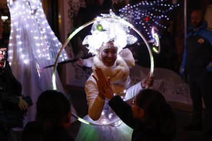 Encendido de luces de El Corte Inglés. -PHOTOGENIC/ CARLOS LLORENTE