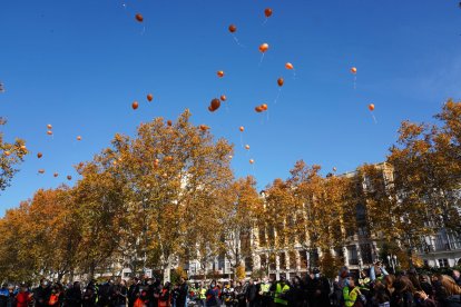 Homenaje a las víctimas de accidentes de tráfico en Valladolid.| ICAL