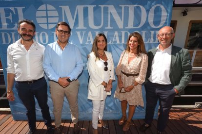 Primera jornada en la caseta de EL MUNDO en La Leyenda del Pisuerga. / PHOTOGENIC
