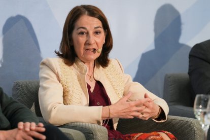 Beatriz Herranz durante el Club de Prensa. / J. M. LOSTAU