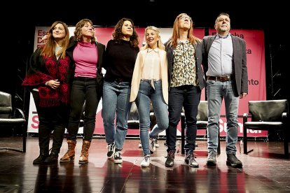Acto de escucha de la plataforma Sumar en Valladolid con la presencia de la vicepresidenta del Gobierno y ministra de Trabajo y Economía Social, Yolanda Díaz. ICAL