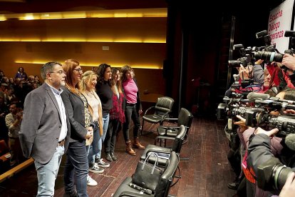 Acto de escucha de la plataforma Sumar en Valladolid con la presencia de la vicepresidenta del Gobierno y ministra de Trabajo y Economía Social, Yolanda Díaz. ICAL