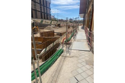 Estado de las obras de la calle Panaderos de Valladolid. E.M.