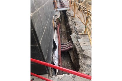 Estado de las obras de la calle Panaderos de Valladolid. E.M.
